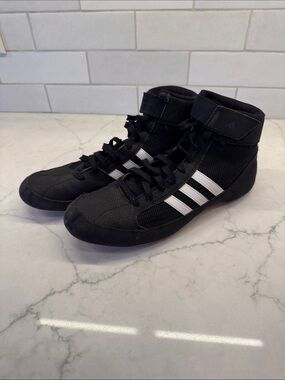 Adidas Black High-Top Men's Wrestling Shoes